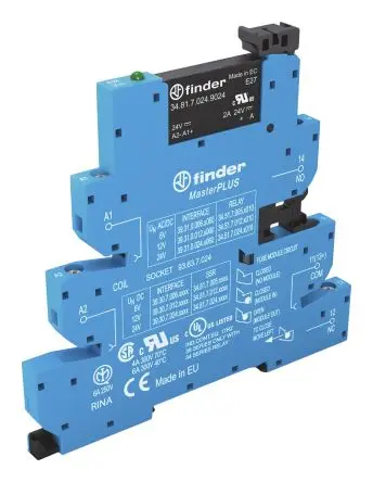 Produktfoto 1 von Finder 39 Interface Relais 240V ac/dc, SPST DIN-Hutschiene