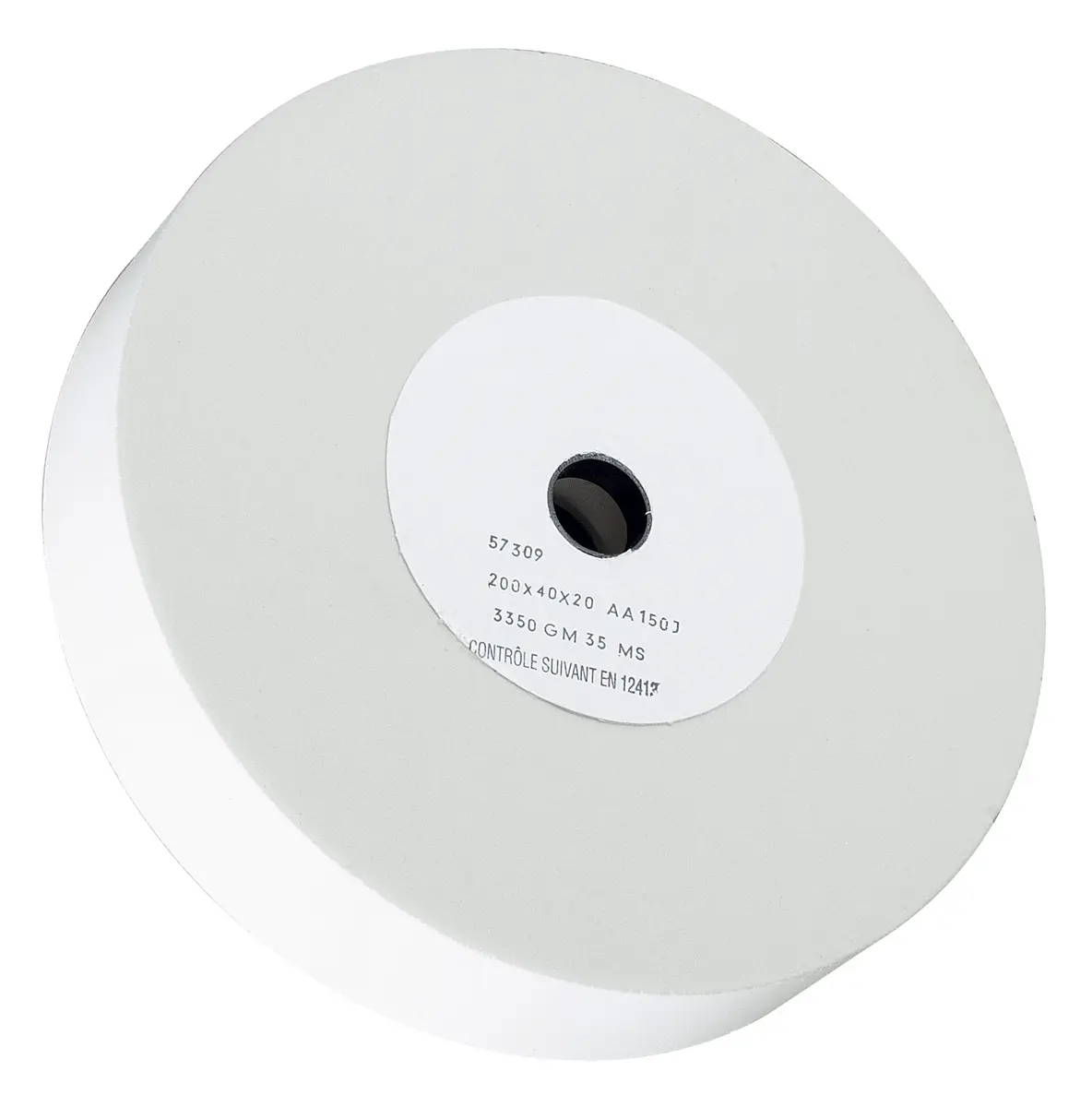 Produktfoto 1 von Sidamo Schleifscheibe, Korngröße P150 Aluminiumbeschichtet, 200 mm x 20 mm, 3100 rpm