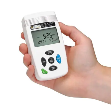 Produktfoto 1 von Chauvin Arnoux CA 1510 Datenloggerfunktion LCD Luftqualitätsüberwachung 60 °C, CO2 bis 5000 ppm, bis 60 °C,
