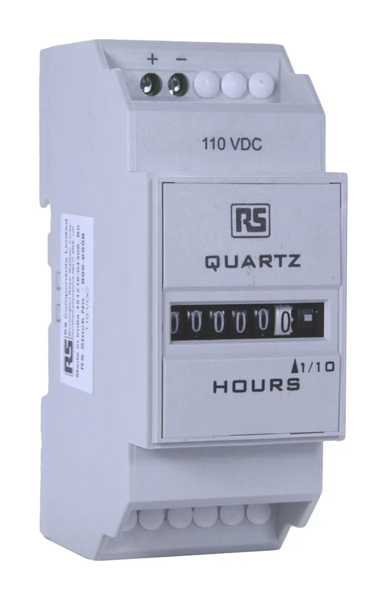 Produktfoto 1 von RS PRO Stundenzähler Aufwärts Zähler Analog Keine Rückstellung 6-stellig 110V dc