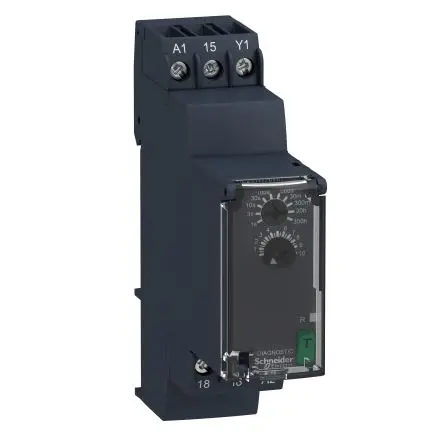 Produktfoto 1 von Schneider Electric Harmony Time Zeitrelais, DIN-Hutschiene 24 to 240 V dc 24V ac, 240 V ac, 1 Kont. 1, 1-poliger