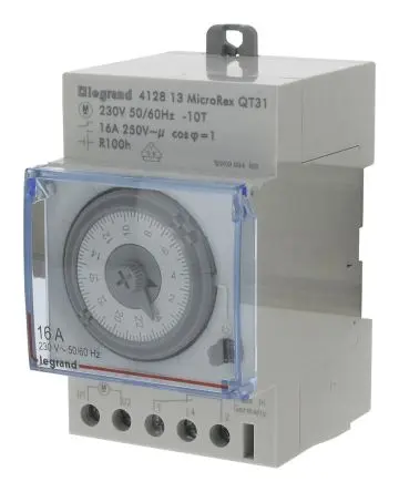 Produktfoto 1 von Legrand Analog DIN-Schienen-Zeitschaltuhr 230V ac, Stunden, Minuten, Sekunden, 3-Kanal