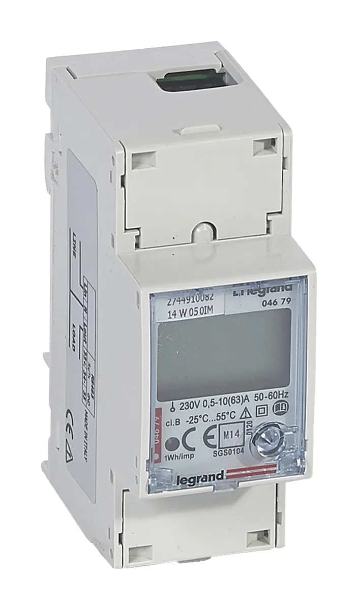 Produktfoto 1 von Legrand EMDX3 Energiemessgerät LCD Elektronik, 7-stellig / 1-phasig