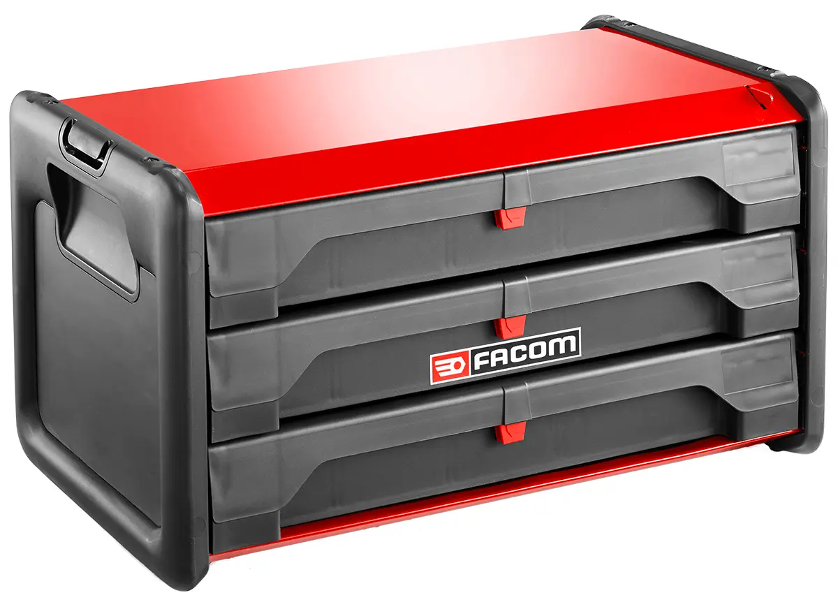 Produktfoto 1 von Facom Metall Werkzeugschrank, Typ Werkzeugschrank 3 Schubladen, 270 mm x 225 mm x 510 mm