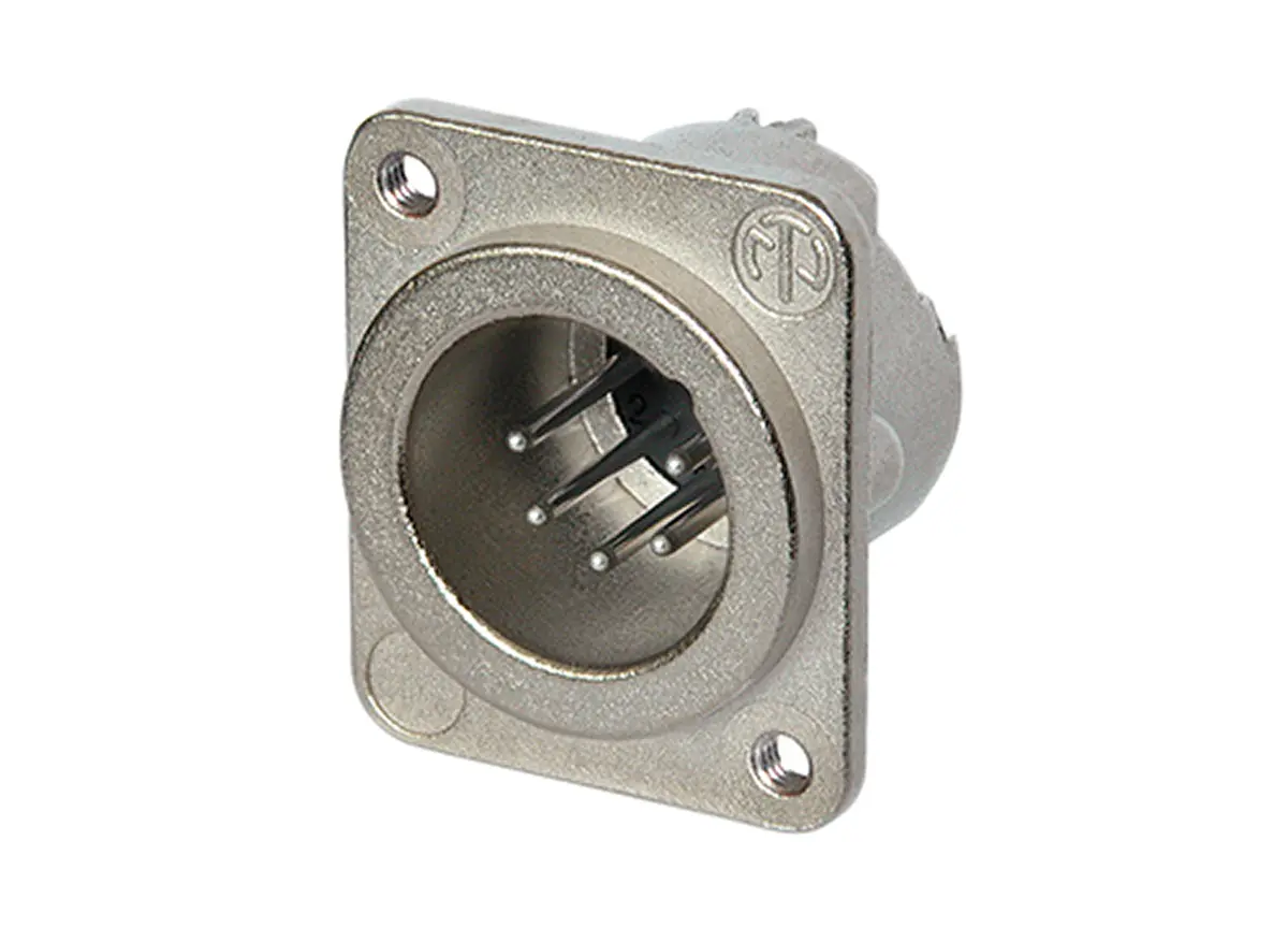 Produktfoto 1 von Neutrik Gerade 5-polig Fahrgestell Silber auf Nickel XLR-Steckverbinder, 50 V