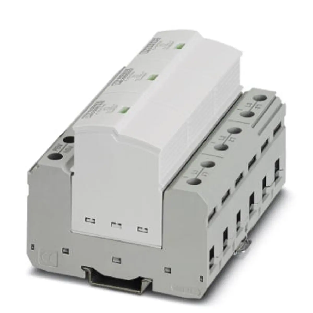 Produktfoto 1 von Phoenix Contact, Überspannungsschutz, 3-phasig, 2.5 kV DIN-Hutschiene FLT-SEC-P-T1-3C-440/35-FM