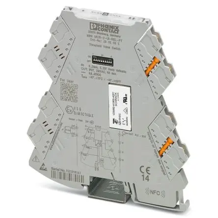 Produktfoto 1 von Phoenix Contact Serie MINI MCR-2-UI-REL-PT Signalkonditionierer für Endschalter 24V / Spannung 30 V dc AUS
