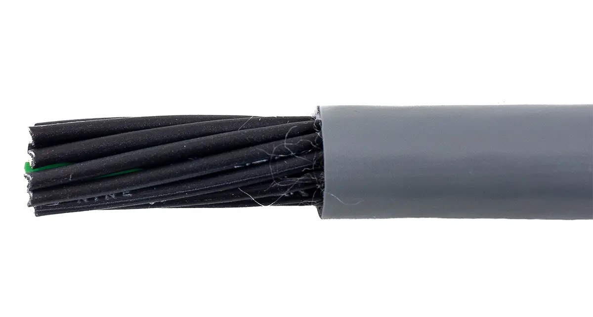 Produktfoto 1 von Alpha Wire ECO Steuerkabel, 18-adrig 0.5mm² 20 AWG Grau Ungeschirmt, 30 m, Modifizierter Polyphenylen-Ether