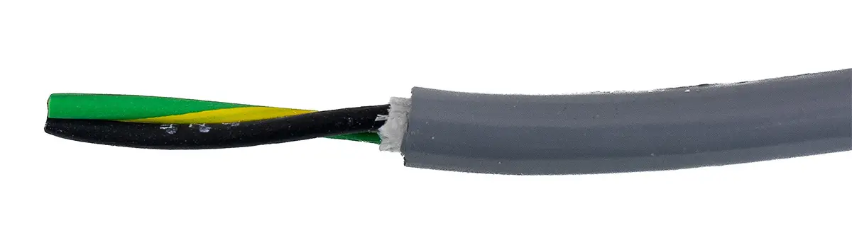 Produktfoto 1 von Alpha Wire ECO Steuerkabel, 2-adrig 0.78mm² 18 AWG Grau Ungeschirmt, 30 m, Modifizierter Polyphenylen-Ether