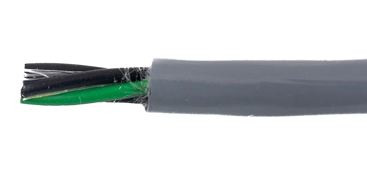 Produktfoto 1 von Alpha Wire ECO Steuerkabel, 4-adrig 0.78mm² 18 AWG Grau Ungeschirmt, 30 m, Modifizierter Polyphenylen-Ether