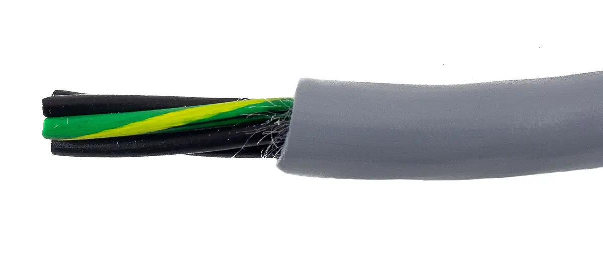 Produktfoto 1 von Alpha Wire ECO Steuerkabel, 5-adrig 0.78mm² 18 AWG Grau Ungeschirmt, 30 m, Modifizierter Polyphenylen-Ether
