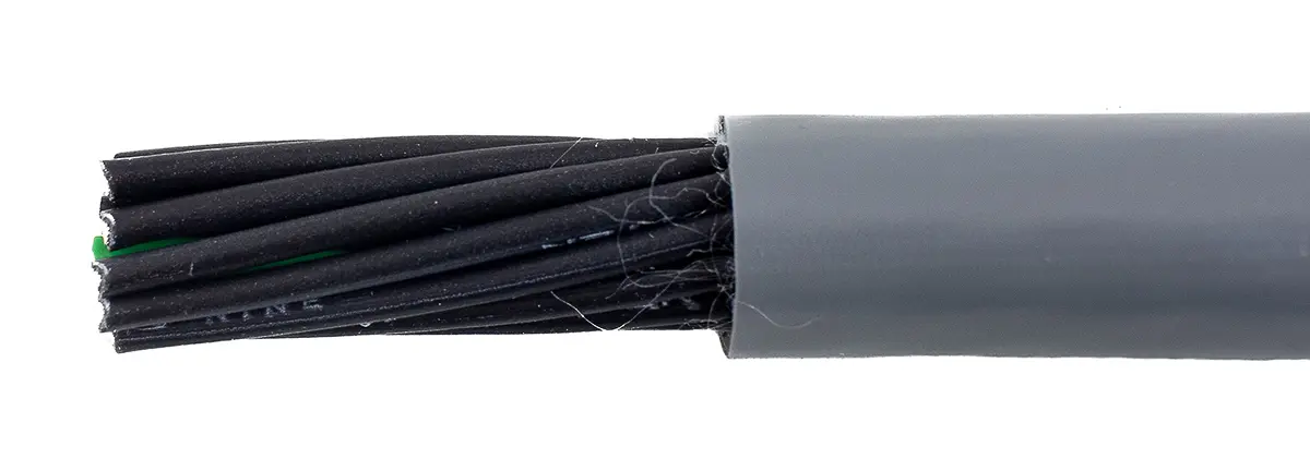 Produktfoto 1 von Alpha Wire ECO Steuerkabel, 18-adrig 0.78mm² 18 AWG Grau Ungeschirmt, 30 m, Modifizierter Polyphenylen-Ether