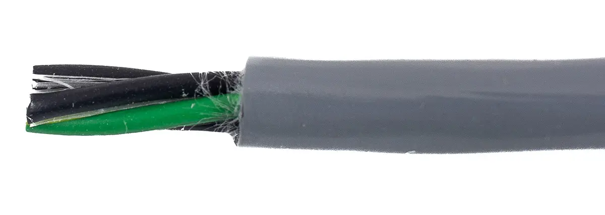 Produktfoto 1 von Alpha Wire ECO Steuerkabel, 4-adrig 2mm² 14 AWG Grau Ungeschirmt, 30 m, Modifizierter Polyphenylen-Ether