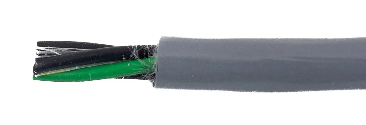 Produktfoto 1 von Alpha Wire ECO Steuerkabel, 4-adrig 0.33mm² 22 AWG Grau Ungeschirmt, 30 m, Modifizierter Polyphenylen-Ether