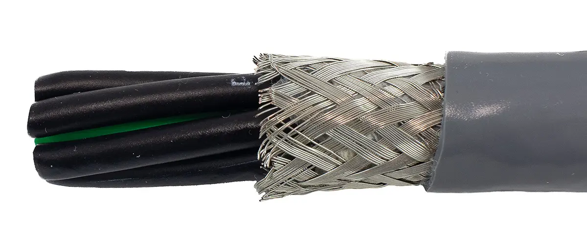 Produktfoto 1 von Alpha Wire ECO Steuerkabel, 7-adrig 1.33mm² 16 AWG Grau Geschirmt, 30 m, Modifizierter Polyphenylen-Ether