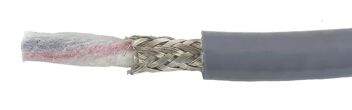 Produktfoto 1 von Alpha Wire ECO Steuerkabel, 4-adrig 0.78mm² 18 AWG Grau Geschirmt, 30 m, Modifizierter Polyphenylen-Ether