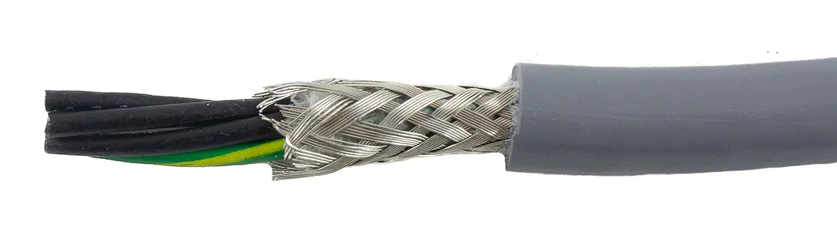 Produktfoto 1 von Alpha Wire ECO Steuerkabel, 5-adrig 0.78mm² 18 AWG Grau Geschirmt, 30 m, Modifizierter Polyphenylen-Ether