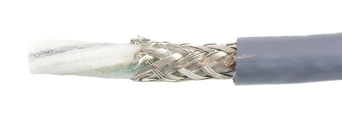 Produktfoto 1 von Alpha Wire ECO Steuerkabel, 3-adrig 0.78mm² 18 AWG Grau Geschirmt, 30 m, Modifizierter Polyphenylen-Ether