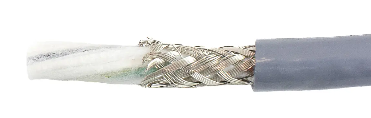 Produktfoto 1 von Alpha Wire ECO Steuerkabel, 3-adrig 1.33mm² 16 AWG Grau Geschirmt, 30 m, Modifizierter Polyphenylen-Ether
