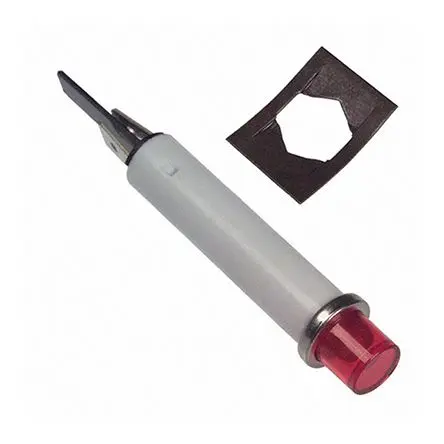 Produktfoto 1 von VCC Leuchtmelder Rot Single Chip, Ø 7.87 mm x 41.91 mm, Sockel Drahtanschlussklemme