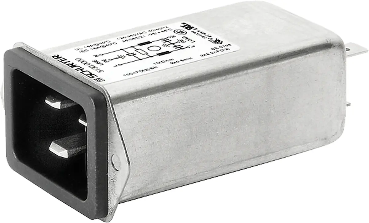 Produktfoto 1 von Schurter 16A C20 IEC-Steckverbinder Stecker, 250V ac, Schraubanschlussklemme Schnellverbindung