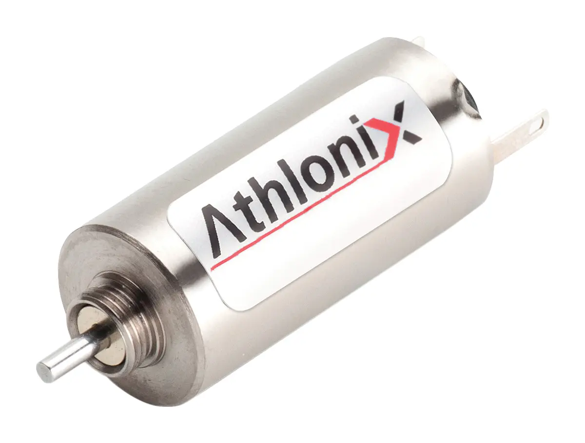 Produktfoto 1 von Portescap Bürstenmotor bis 3,1 mNm, 9 V dc / 2,4 W, , Wellen-Ø 1.5mm, 12mm x 38.2mm