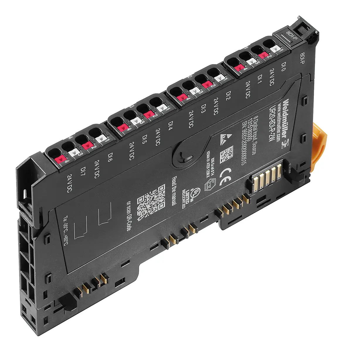 Produktfoto 1 von Weidmuller NX Remote I/O-Modul 8 x Digitale Spannung Eingang 24 V dc