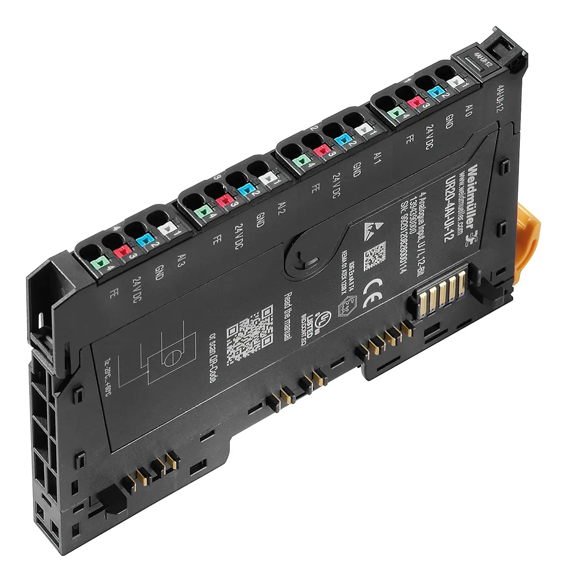 Produktfoto 1 von Weidmuller K20 Remote I/O-Modul 4 x Analoge Spannung Eingang 24 V dc