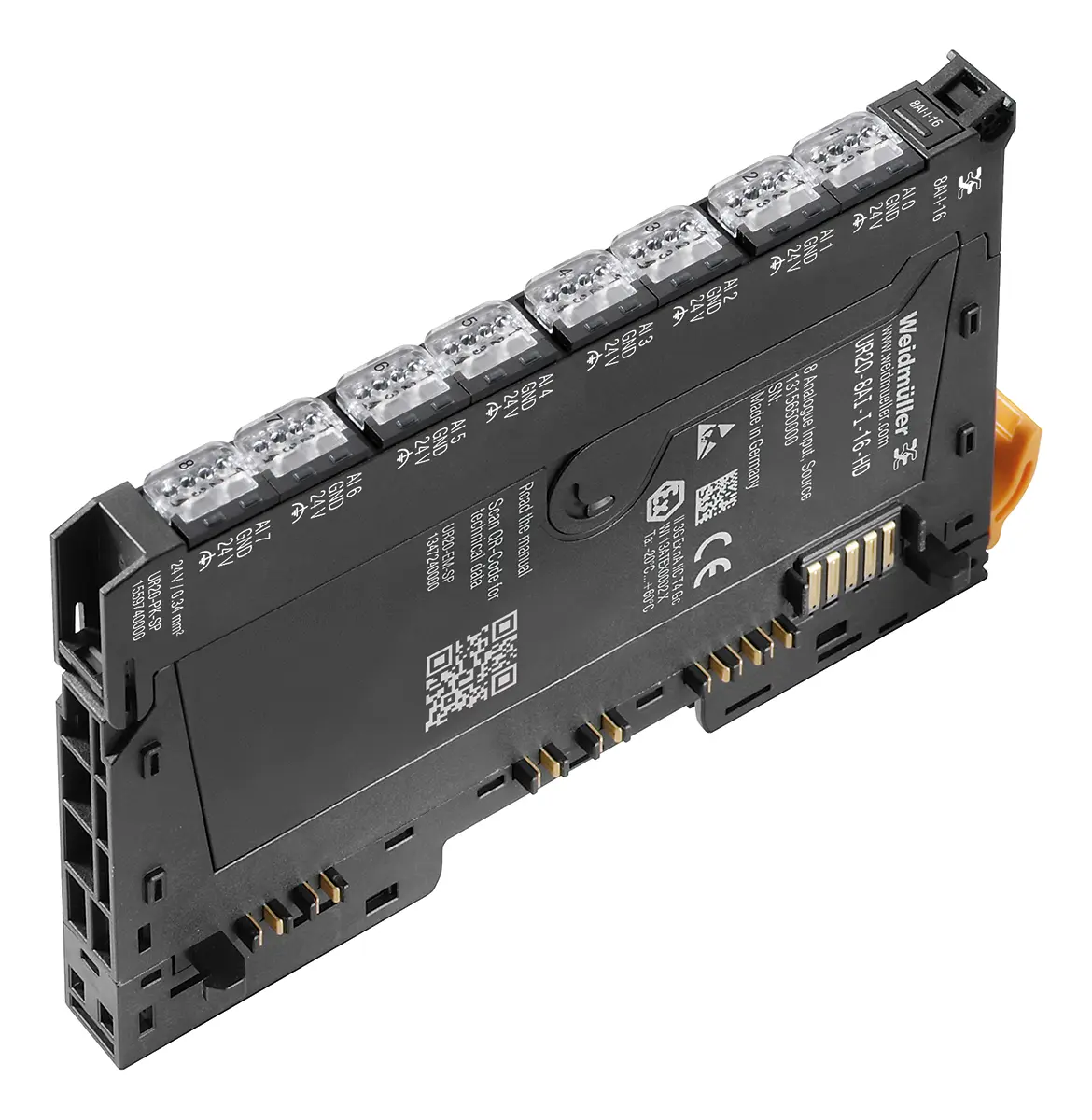 Produktfoto 1 von Weidmuller Remote I/O-Modul 8 x Analoge Spannung Eingang 24 V dc