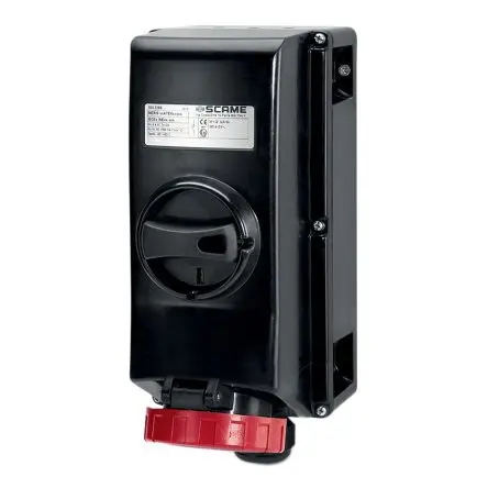 Produktfoto 1 von Scame ADVANCE-GRP(GD) Netzstecker Rot, 415V 3P+N+PE / 63A, Oberfläche IP66