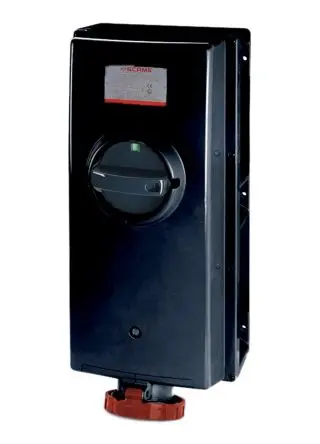 Produktfoto 1 von Scame ADVANCE-GRP(GD) Netzstecker Rot, 415V 3P+PE / 125A, Oberfläche IP66