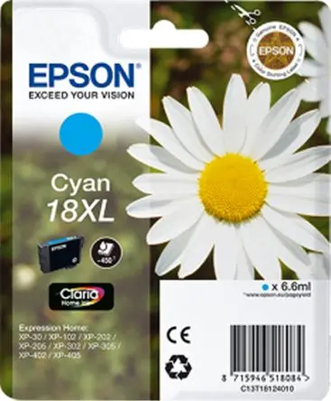 Produktfoto 1 von Epson 18XL Tintenpatrone für Epson Expression Home XP-102, Epson Expression Home XP-202, Epson Expression Home XP-205,