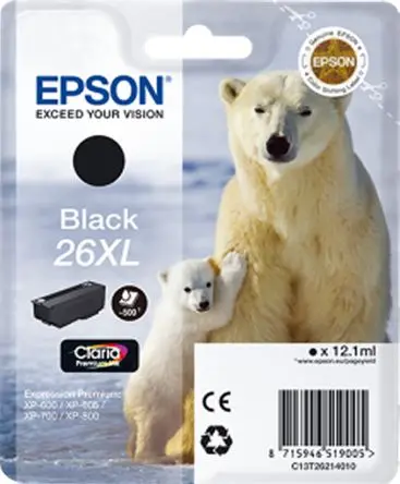 Produktfoto 1 von Epson 26XL Tintenpatrone für Epson Expression Premium XP-600, Epson Expression Premium XP-605, Epson Expression Premium