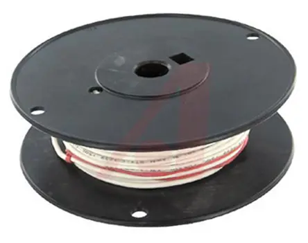 Produktfoto 1 von Alpha Wire Hookup Wire Silicone Schaltdraht 0.52 mm², 20 AWG 30.5 m Weiß Ø 0.117 Zoll 10 Litzen Silikongummi