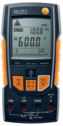 Produktfoto 1 von Testo 760-2 760 Tragbar Digital Multimeter Echteffektivwert, CAT III, CAT IV, 60 mΩ, ISO-kalibriert