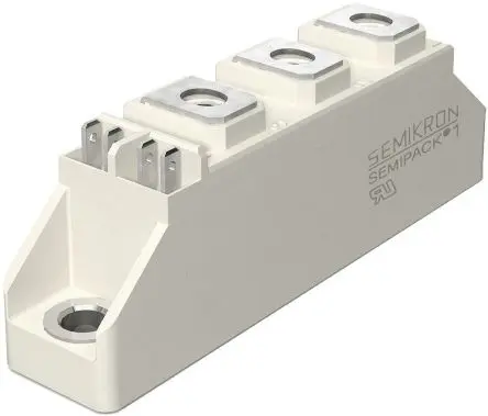 Produktfoto 1 von Semikron Danfoss Panel Diode Gleichrichterdiode Serie, 1600 V / 101 A, 3-Pin SEMIPACK1