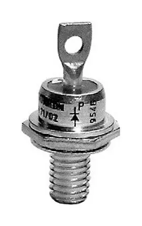 Produktfoto 1 von Semikron Danfoss Schraubanschlussklemme Diode Hochspannung Anoden-Bolzen, 1600 V / 95 A, 2-Pin E-11