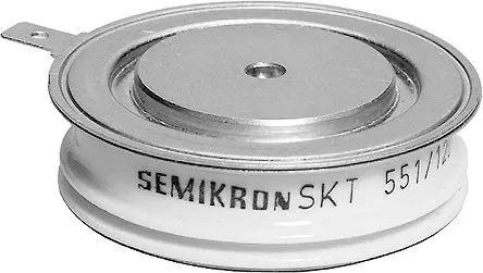 Produktfoto 1 von Semikron Danfoss SCR Thyristoren 391 A B-11 1600 V, Gate-Trigger 250 mA 9 kA 1.65 V