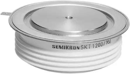 Produktfoto 1 von Semikron Danfoss SCR Thyristoren 840 A B-14 1600 V, Gate-Trigger 250 mA 30 kA 1.65 V