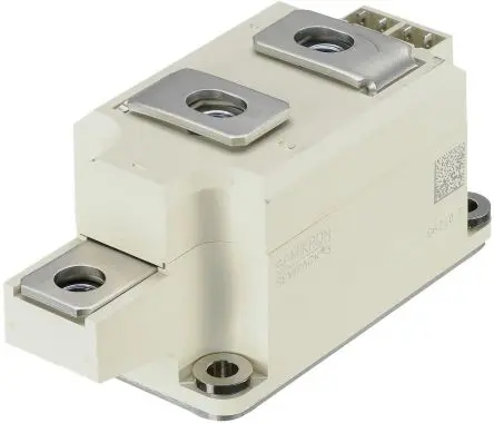 Produktfoto 1 von Semikron Danfoss Dioden-/Thyristor-Modul SCR 320 A 1600 V, Gate-Trigger 150 mA 9.5 kA 1.45 V SEMIPACK3 5-Pin