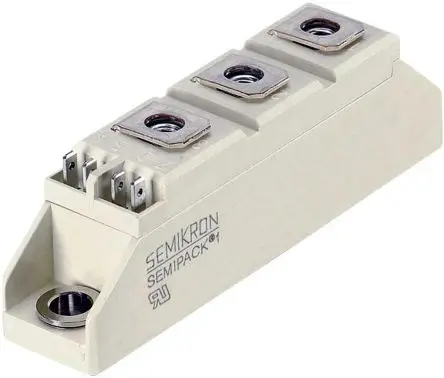 Produktfoto 1 von Semikron Danfoss SCR Zweifachthyristormodul 600 A A-42 1800 V, Gate-Trigger 150 mA 22 kA 1.5 V
