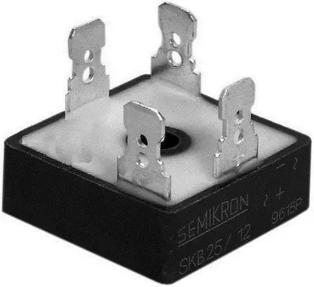 Produktfoto 1 von Semikron Danfoss Brückengleichrichter 1600 V 370 A Panel 2.2 V G-10b Einfach 4-Pin 5 mA