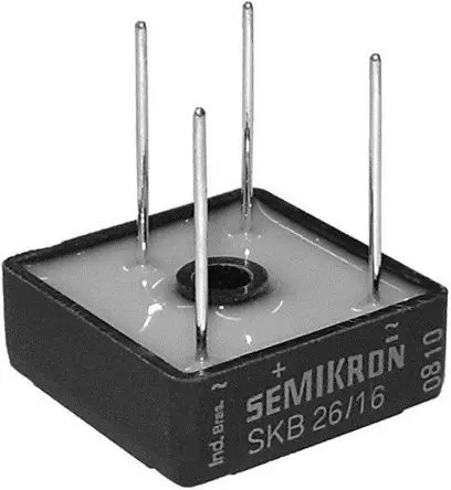 Produktfoto 1 von Semikron Danfoss Brückengleichrichter 1600 V 370 A Panel 2.2 V G-50a Einfach 4-Pin 5 mA
