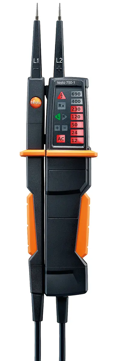 Produktfoto 1 von Testo 750-1 LED Spannungsprüfer mit Durchgangsprüfung, CAT III 1000V