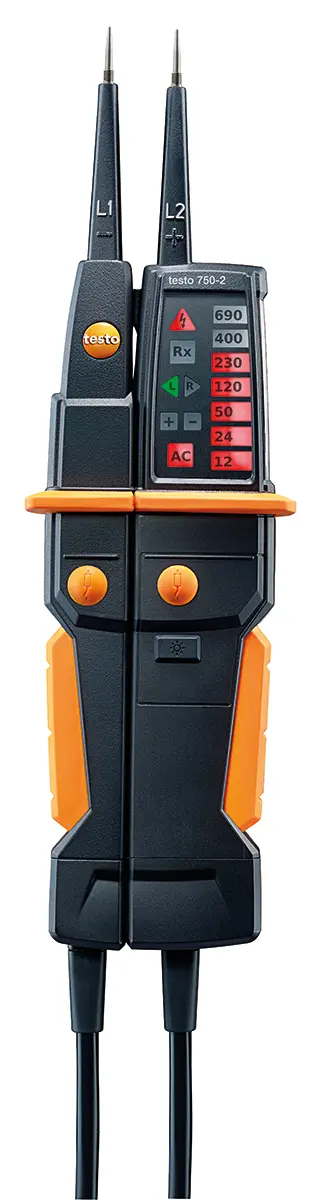 Produktfoto 1 von Testo 750-2 LED Spannungsprüfer mit Durchgangsprüfung, CAT III 1000V