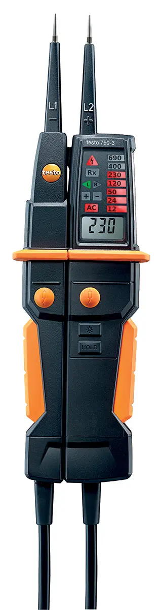 Produktfoto 1 von Testo 750-3 LCD, LED Spannungsprüfer mit Durchgangsprüfung, CAT III 1000V