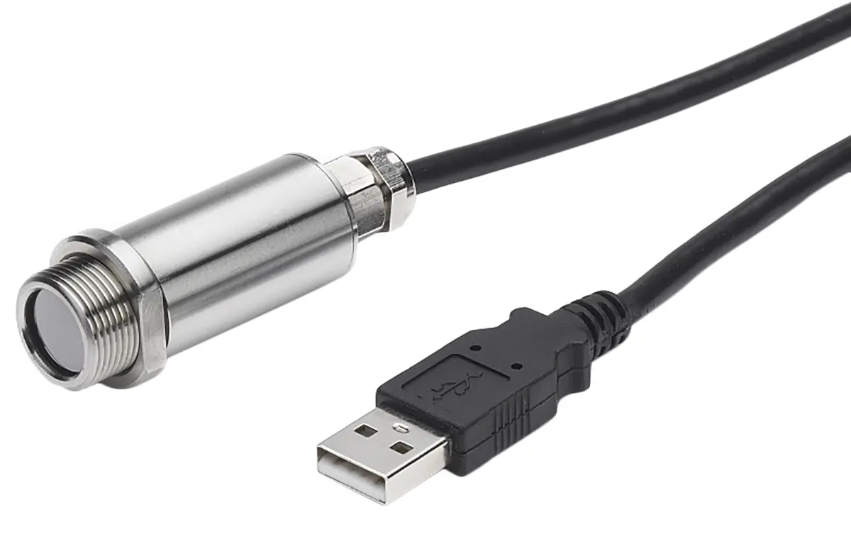 Produktfoto 1 von Calex Infrarot-Temperatursensor, Infrarot Ausgang, ±1 % 1.45 m bis 1000 °C, -20 °C Schraubanschlussklemme, Infrarot