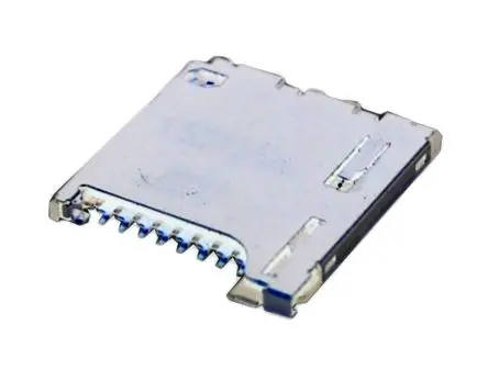 Produktfoto 1 von JST SDHL MicroSD, Gerade Steckverbinder für Speicherkarten Buchse, 8-polig / 1-reihig Einrastbar, Raster 1.1 mm,