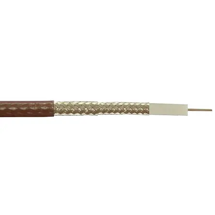 Produktfoto 1 von RS PRO Koaxialkabel, 50 Ω 18 AWG, 100 m, Braun