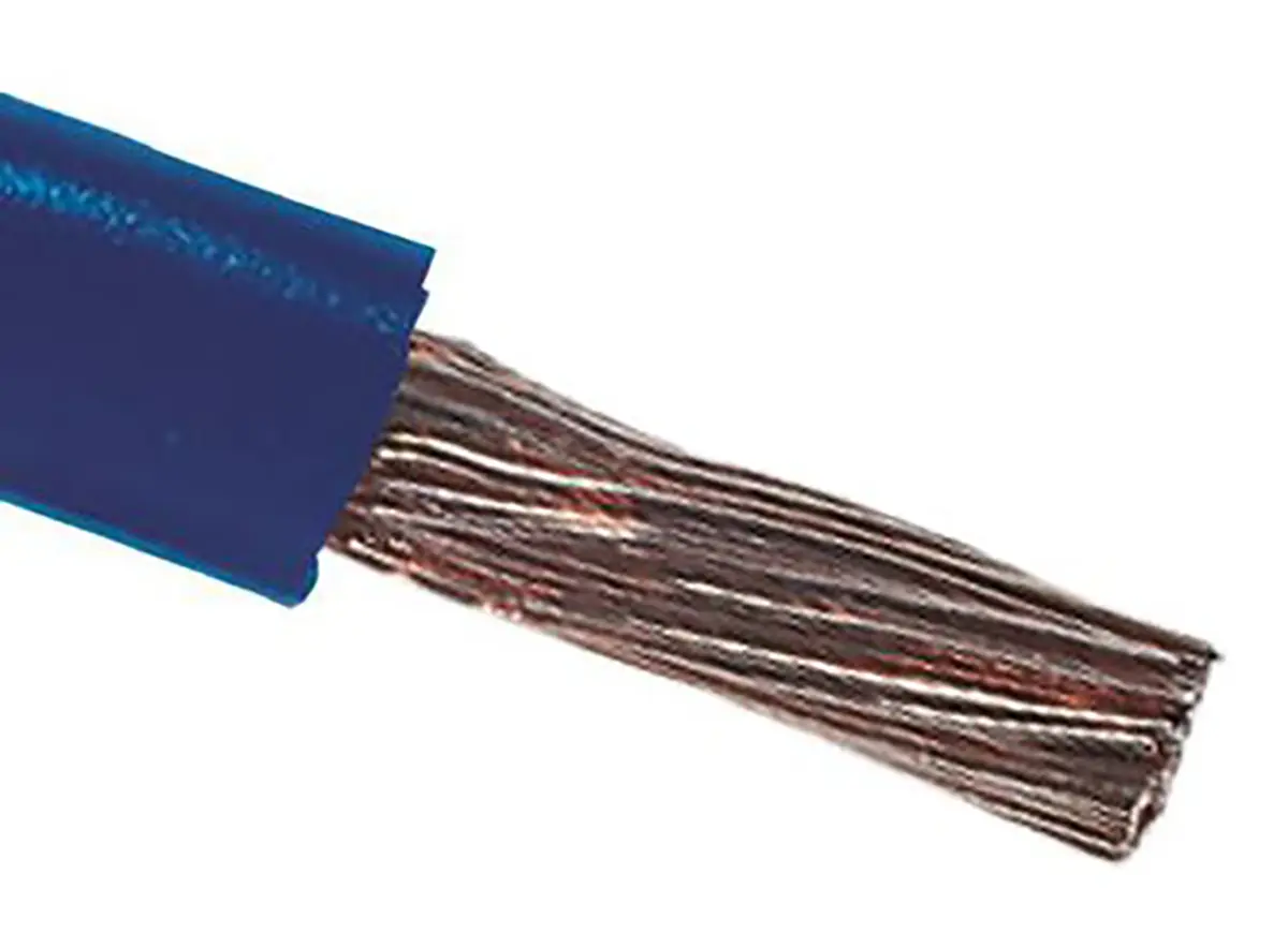 Produktfoto 1 von RS PRO H07V2-K Einzeladerleitung 16mm², 6 AWG 100m Dunkelblau PVC isoliert Ø 8.3mm 115/0,4 mm Litzen